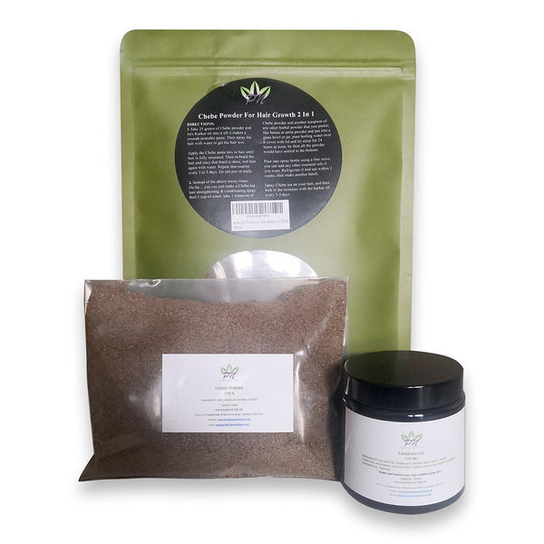 Premium quality Organic Chebe powder 100 g with Karkar oil 120 ml (Free UK Delivery)