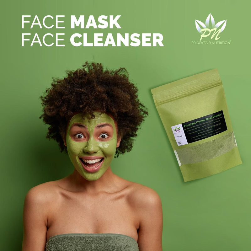 Qasil Leaf Powder Somalia’s Beauty secret used for Skincare, Body, Hair & Face Mask made from a Natural Organic Gob tree Leaf (Ziziphus Jujube) (100g)